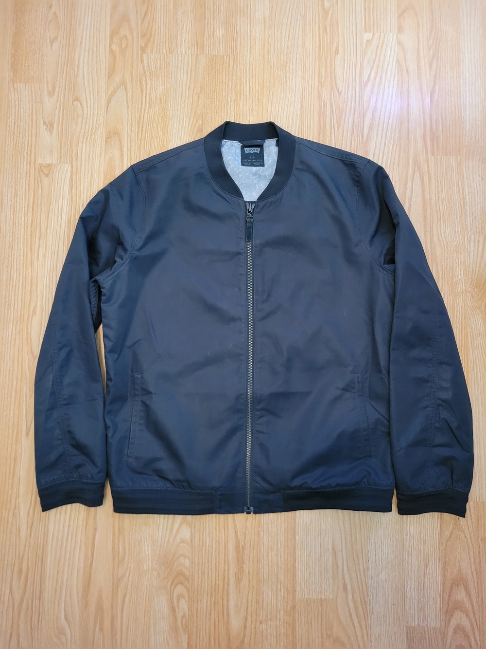 Men's Levis Black Bomber Jacket - Large